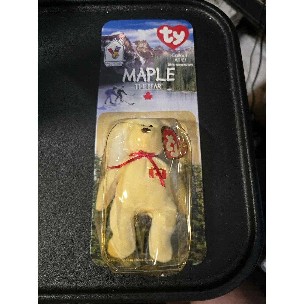 Maple The Bear 1999 McDonalds Ty Beanie Baby sealed in box